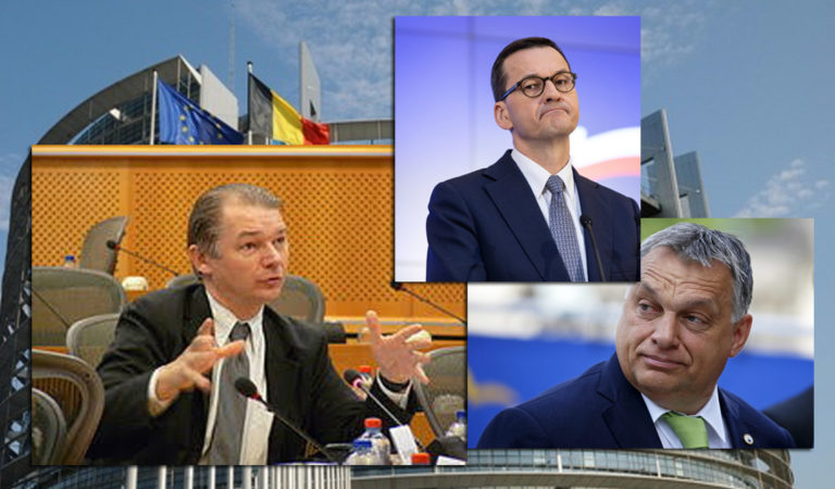 Burza w PE. Philippe Lamberts: Morawiecki i Orban chcą “mieć ciastko i zjeść ciastko”, czyli chcą unijnych pieniędzy ale bez obowiązku przestrzegania praworządności.