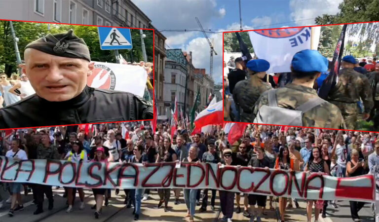 “Ja was zranię będzie ku**a bolało” Wulgaryzmy i nawoływanie do śmierci wrogów. Marsz antyszczepionkowców na ulicach Katowic