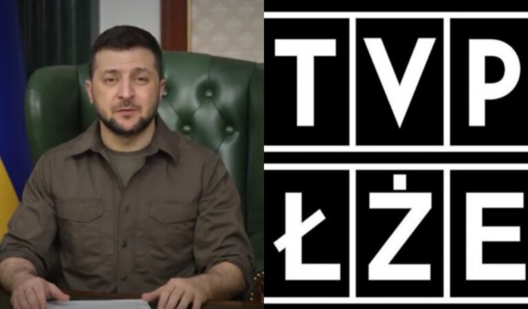 Zełenski lekceważy TVP. TVP: “Pada deszczyk”
