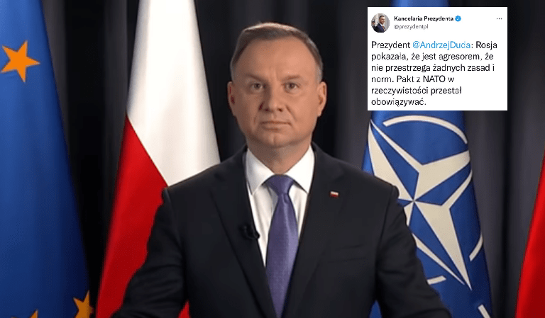 Andrzej Duda wali w NATO! “Pakt nie obowiązuje”
