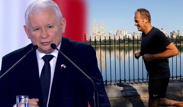 Kaczyński wyśmiał Tuska za tempo w jakim przebiegł maraton [VIDEO]