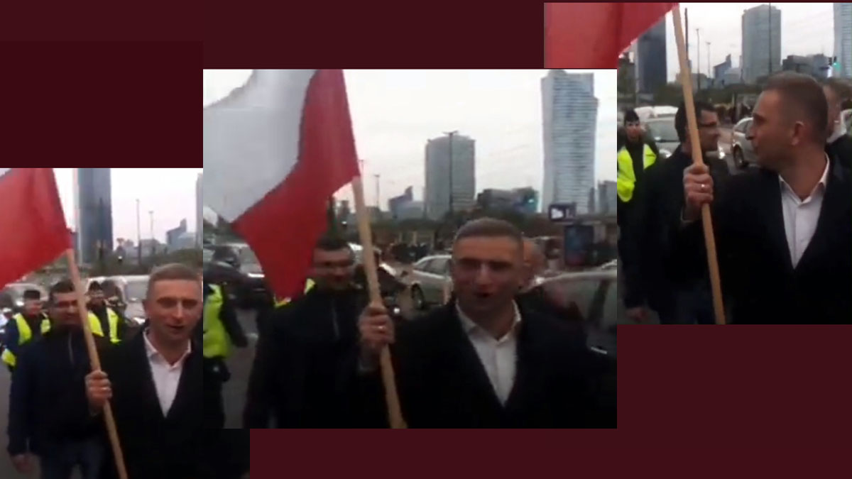 Upadek Bąkiewicza. Na jego demonstrację przyszły tylko 3 osoby! [VIDEO]