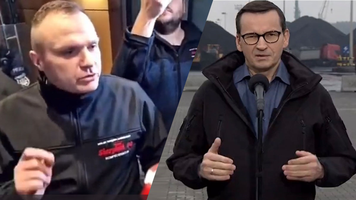 Lider górników do Morawieckiego: "Oszuście, złapiemy cię!" [VIDEO]